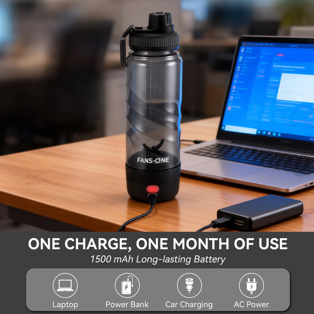 Electric Protein Shaker Bottle, 24 oz USB C Rechargeable Electric Mixer, Shaker Cups for Protein Shakes and Meal Replacements, Portable Blender Self Mixing Cup for Gym Workout