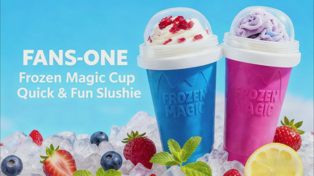 500ML Slushie Cup, DIY Magic Slushy Maker Cup, Cool Stuff Things Gadgets for Juices Milk Ice Cream Make, Quick Frozen Squeeze Slushy Cups with Lids & Straw for Teens Kids Family
